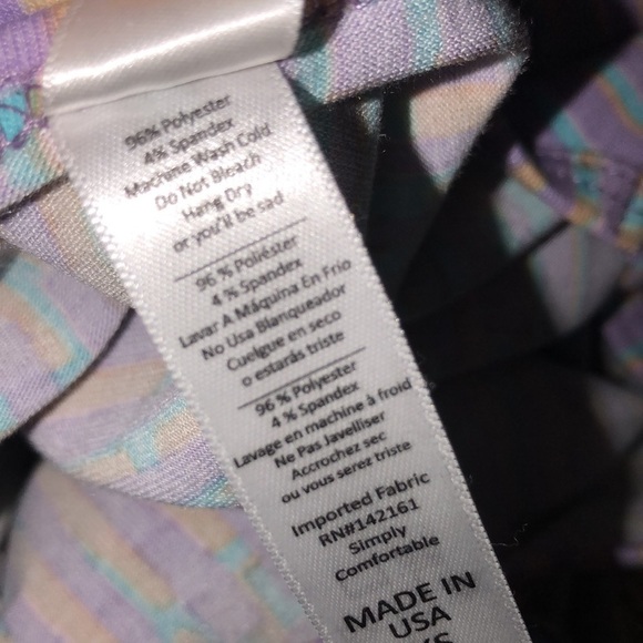 LULAROE size xsmall purple Irma top - Picture 5 of 6